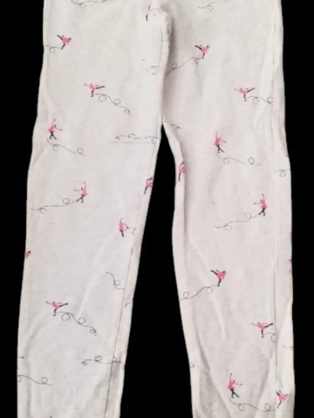 GAP KIDS Tan Fleece Lined Ice Skater Print Leggings Girls XL Size 12
